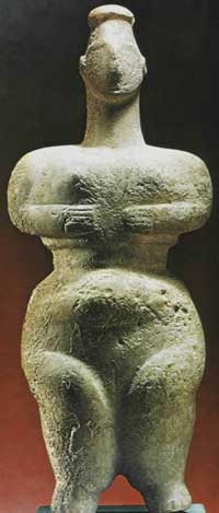 Neolithic &lsquo;earth-mother&rsquo; figurine